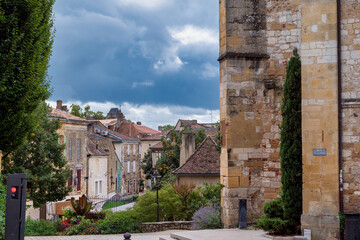 Obraz premium view of the Hotel de France in Bergerac, Dordogne, France