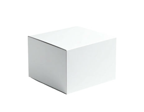 Blank white box, rectangular prism shape, simple, solid color, product packaging,  studio shot,  3D rendering,  packaging design