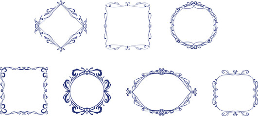 Decorative Victorian Style Frames Collection