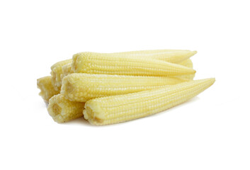 The young corn cobs are light yellow in color and can be cooked or eaten raw.