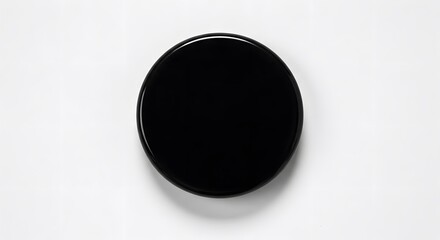 Black disc on white background