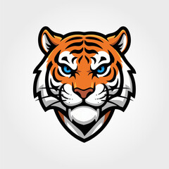 tiger head vector illustration