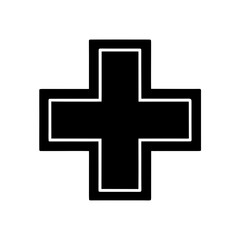Medical Cross Symbol Vector Flat And Clean Look