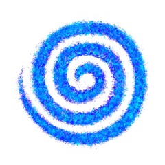 Abstract Blue Spiral Pattern