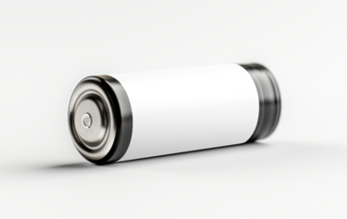 Battery png mockup, transparent design