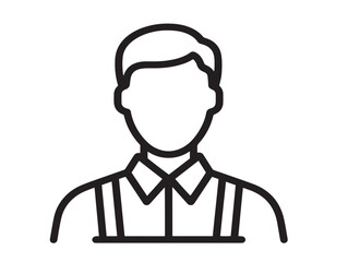 Professional Business Owner Icon in Contemporary Minimal Vector Artwork