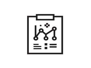 Elegant Business Plan Symbol in Minimal Professional Line Artwork