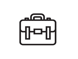 Clean line business travel vector symbol for global professionals