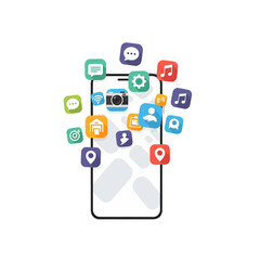 Mobile App Technology Vector Illustration