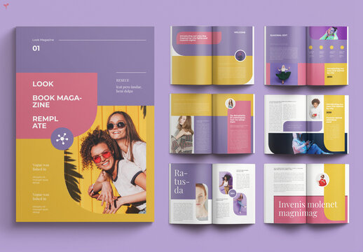 Interactive Seasonal Fashion Look book Layout