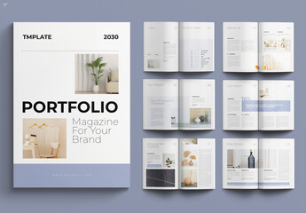 Minimalist Portfolio Brochure Layout WithBold Typography
