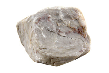 1 stone isolated on white background.