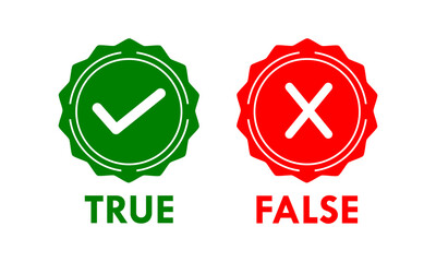 true or false template illustration