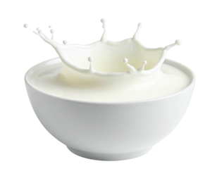 Milk splash in a white bowl (3)