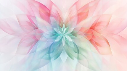 Soft pastel abstract floral design with gentle gradients and flowing organic shapes