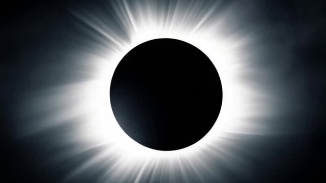 Celestial Spectacle A Total Solar Eclipse Crowned by a Fiery Corona.