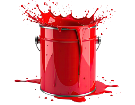 Red paint can with a splash (1)