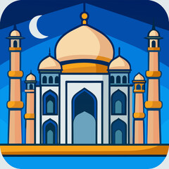 Muslim mosque facade