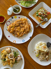Thai food, spicy mixed seafood salad, Thai spicy food recipe,Spicy seafood, Yum Spicy seafood