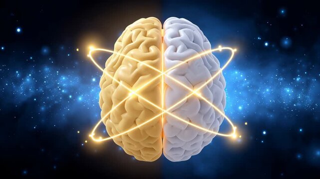 Quantum particles and wave patterns, symbolizing psychology meeting quantum science. The power of the law of attraction, energy, and manifestation.