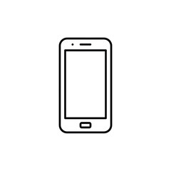 Simple outline of a modern smartphone icon
