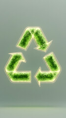 recycle symbol on a white background