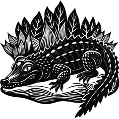 Low poly rattlesnake curled up in desert sand