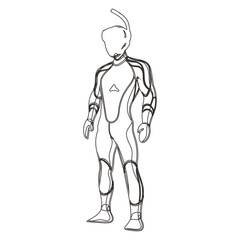 Icon diving suit line