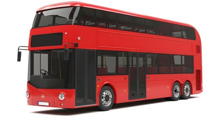 Modern double decker bus