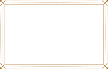Elements of ornate vintage frames. Border gold lines swirls motifs. Design print for greeting cards, wedding invitations, restaurant menu, royal certificates. Set 1011
