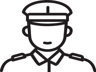 Clean Occupation Symbol Minimal Line Art Vector Design