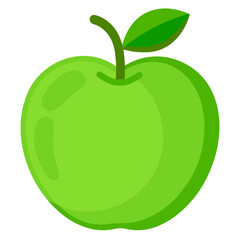Green apple vector illustration