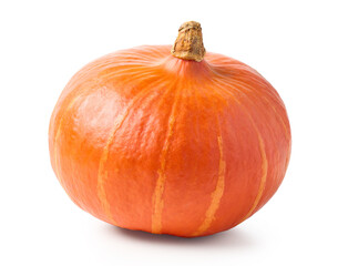 fresh ripe pumpkin isolated on white