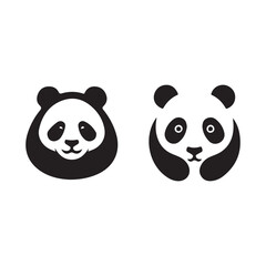 set of panda bear