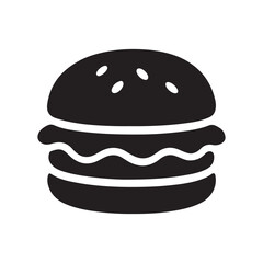 hamburger on a white background