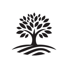 Vector Design Icon logo tree