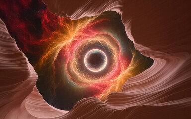 Cosmic Portal A Mesmerizing View of the Universes Core.