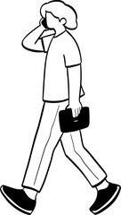 cute cartoon character illustration of people.