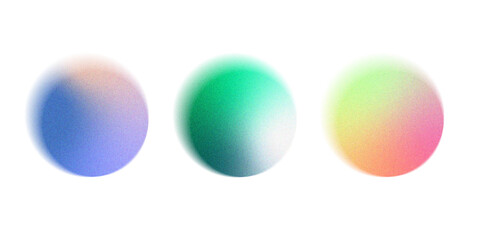 Soft Gradient Spheres: Modern Abstract Digital Art Collection with Blurred Color Transitions and Ethereal Mood, gradient blur shapes