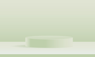 Paper cut of minimal scene with pink peach cylinder podium with pastel wavy layered paper art backdrop for product display on pink background. Product presentation, mock up, show cosmetic. Vector