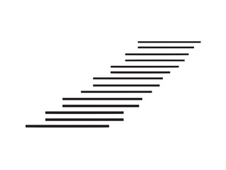 Elegant Steps Infographic Chart Outline Vector Illustration Design