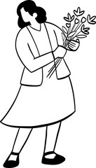 cute cartoon character illustration of people.