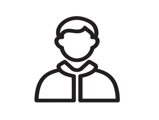 Professional Travel Agent Minimal Line Art Vector Illustration Symbol