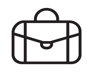 Professional Travel Bag Logo Stylish Outline Vector Illustration