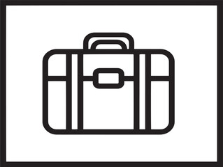 Obraz premium Professional Travel Icon Logo Outline Vector Illustration Symbol