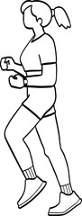 hand drawn cute cartoon illustration of people.