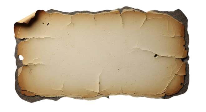 ripped distressed aged burnt paper texture with copyspace