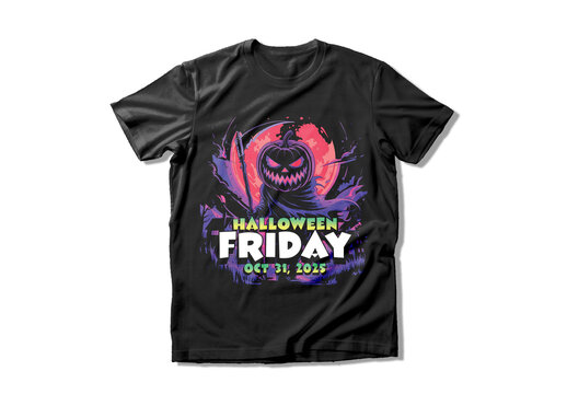Halloween Grim Reaper Tshirt Design