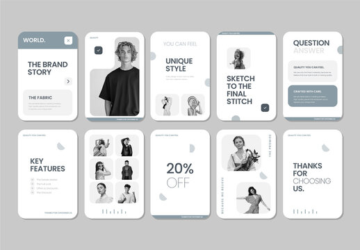 Modern Fashion Brand Social Media Story Templates