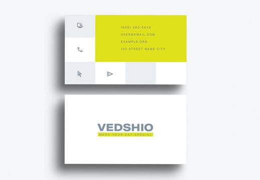 Modern Geometric Business Card Design